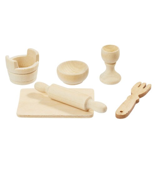 Mini Back-Set aus Holz - 6-teilig