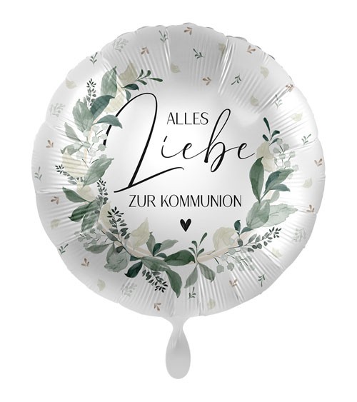 Folienballon "Alles Liebe zur Kommunion" - 43 cm