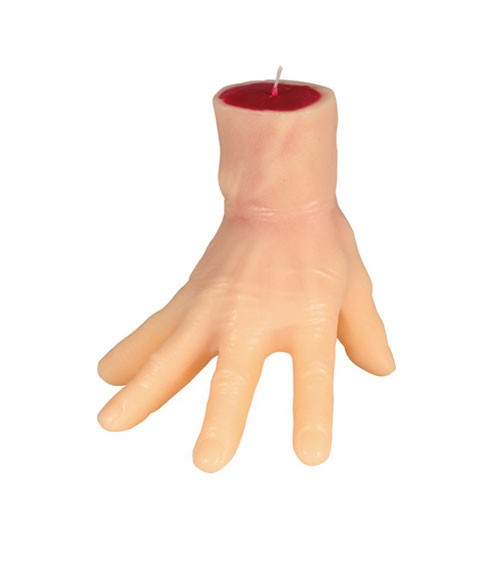 Hand mit Blut als Kerze - 13 cm