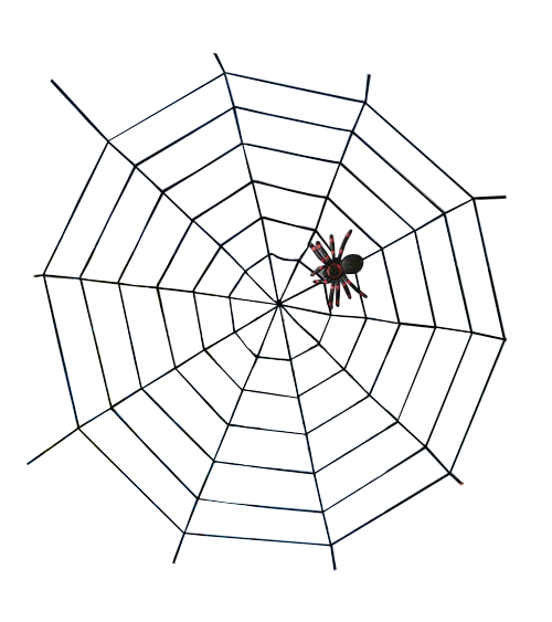 Großes Seil-Spinnennetz - 1,5 x 1,5 m