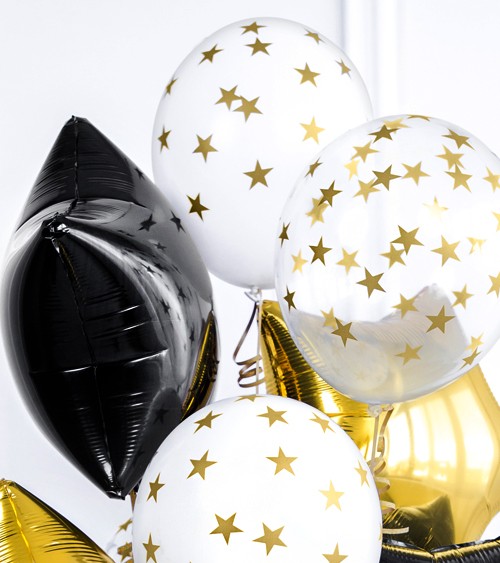 Silvester-Ballon-Set "Sterne" - 25-teilig