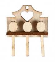 Mini Kochlöffel-Set aus Holz - 3 cm - 4-teilig