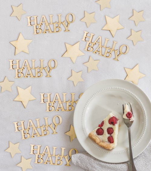 Streuteile XL "Hallo Baby" - 20-teilig