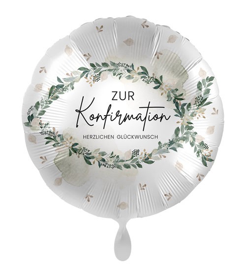 Folienballon "Zur Konfirmation herzlichen Glückwunsch" - 43 cm