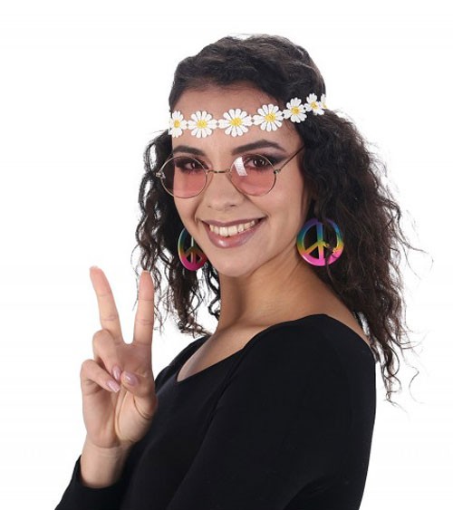 Kostüm Accessoires-Set "Hippie" - 3-teilig