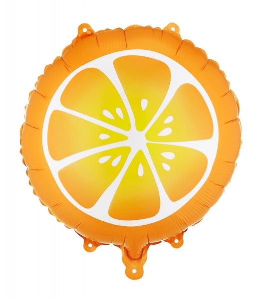 Orangen-Folienballon - 45 cm