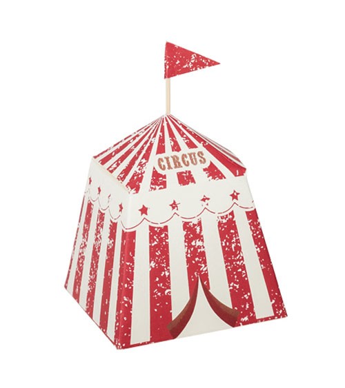 Kleine Gastgeschenkboxen "Circus Vintage"- 8 Stück