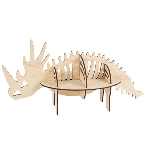 3D Holz-Tischaufsteller "Dino-Skelett" - 59,5 x 24 x 30 cm