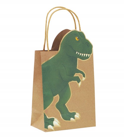 Geschenktüten "T-Rex" - 15 x 20 cm - 4 Stück