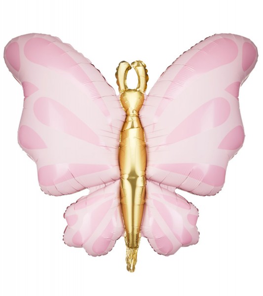 Supershape-Folienballon "Schmetterling" - rosa - 69 x 69 cm
