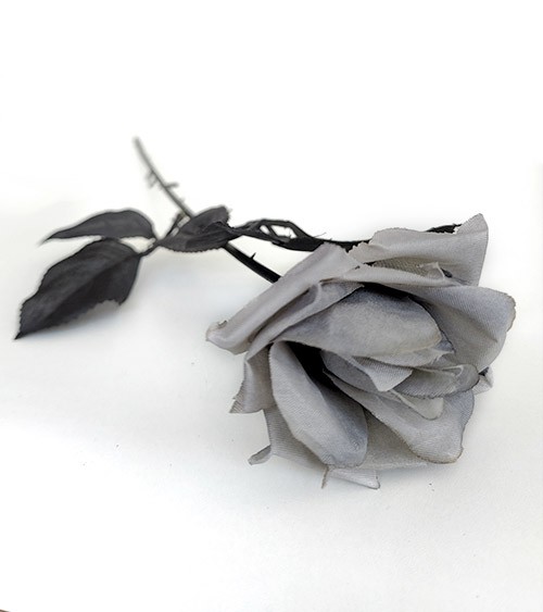 Kunstblume - grau - 42 cm