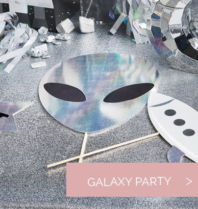 Deko für eine Galaxy-Party