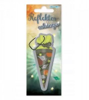 Reflektoranhänger "Schultüte - Rakete" - 5 cm