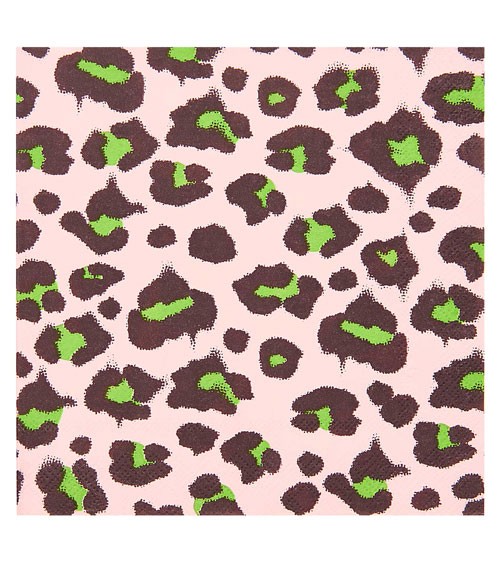 Servietten "Animal Print" - rosa - 20 Stück
