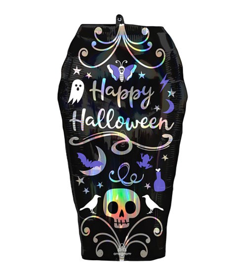 SuperShape-Folienballon "Halloween Sarg" - 38 x 68 cm