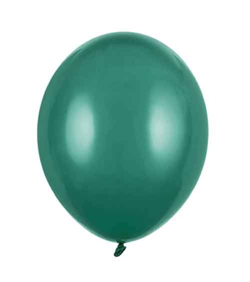 Standard-Luftballons - pastell flaschengrün - 27 cm - 10 Stück