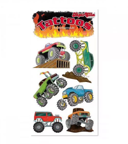 Tattoos "Monstertrucks" - 56 x 105 mm