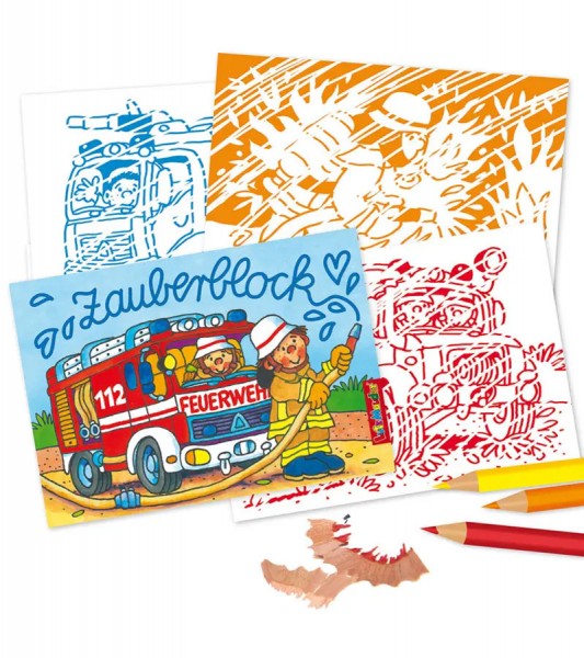 Zauberblock "Feuerwehr" - DIN A5