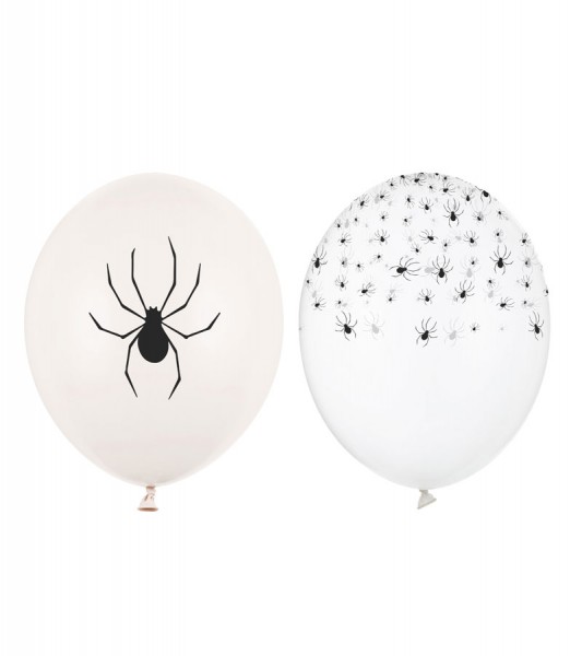 Luftballon-Set " Spinnen" - kristall, off-white - 50-teilig