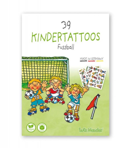Tattoos "Fußball" - 3 Bögen A6
