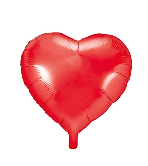 Herz-Folienballon - rot - 45 cm