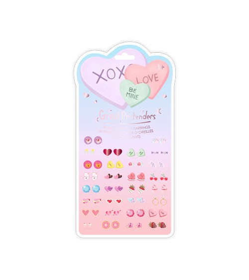 Ohr-Sticker "Candy Heart" - 30 Paar