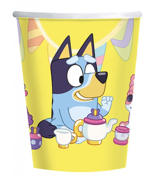 Pappbecher "Bluey" - 8 Stück