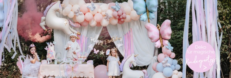 Deko und Zubehör für den Kindergeburtstag