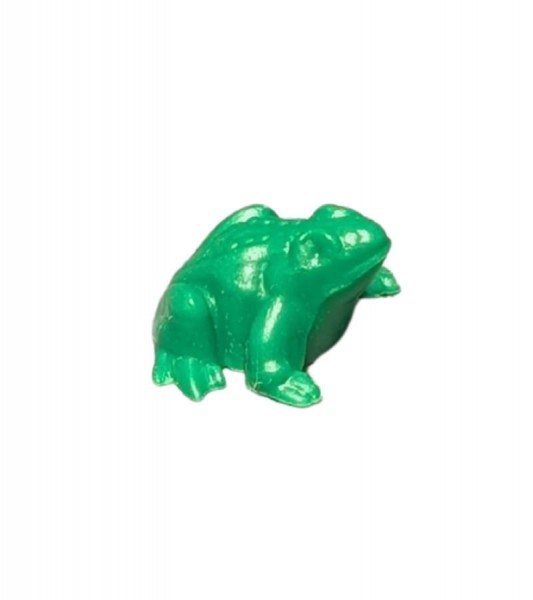 Frosch aus Kunststoff - grün - 0,8 x 1 cm