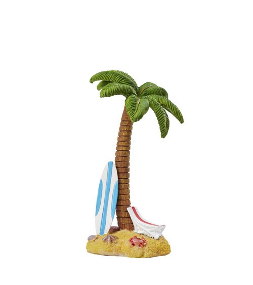 Kleine Palme mit Surfbrett - 7 x 15 cm