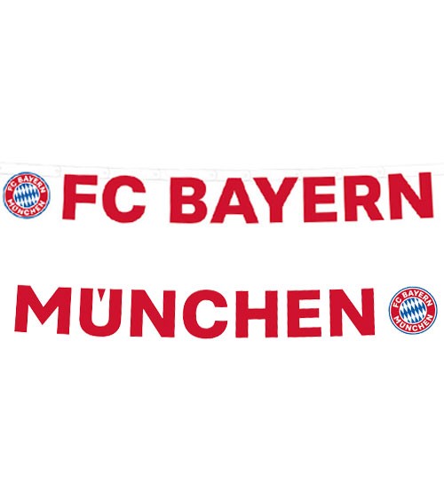 Schriftzuggirlande "FC Bayern München" - 1,8 m