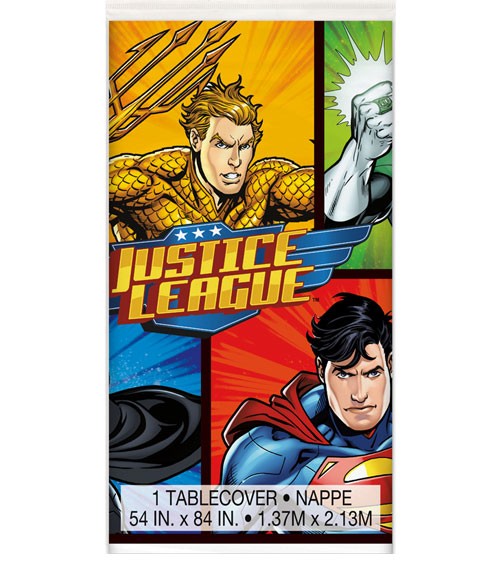 Kunststoff-Tischdecke "Justice League" - 137 x 213 cm