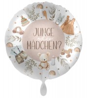 Folienballon "Junge oder Mädchen?" - 43 cm