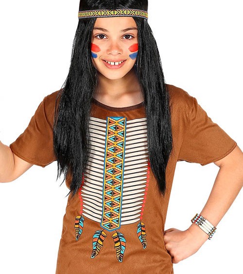 Kinderkostüm "Indianer" mit Stirnband