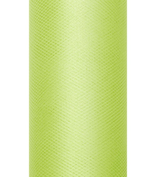Tischband aus Tüll - hellgrün - 15 cm x 9 m