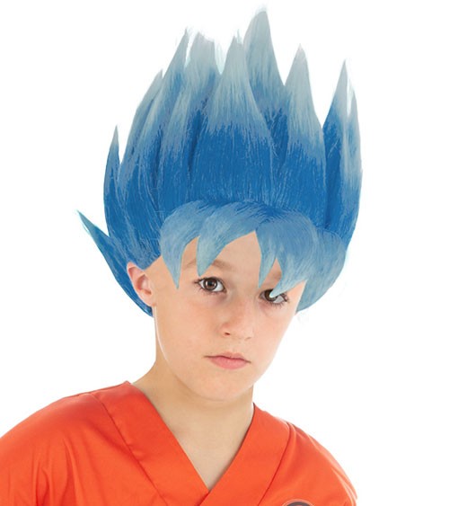 Dragon Ball Perücke "Son Goku Super-Saiyajin" - Kindergröße