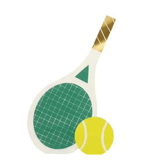 Tennis-Servietten - 16 Stück