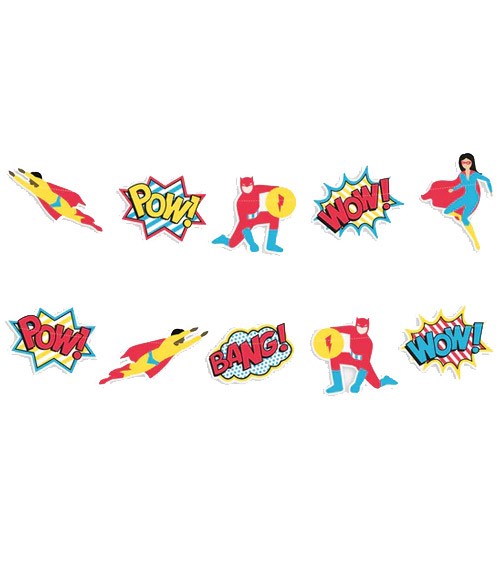 Motiv-Girlande "Superheroes" - 3 m