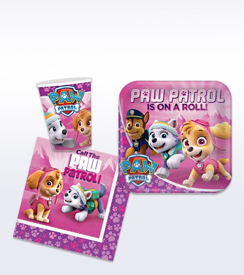 Deko-Set "Paw Patrol Pink" - 36-teilig