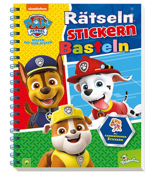 PAW Patrol - Rätseln Stickern Basteln