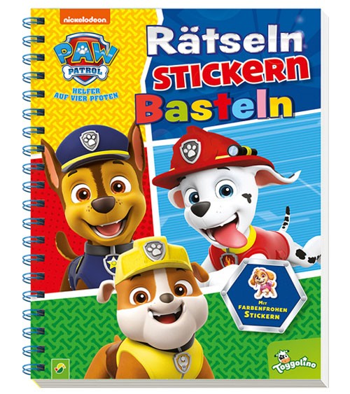 PAW Patrol - Rätseln Stickern Basteln