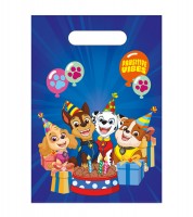Partytüten aus Kunststoff "Paw Patrol Party" - 6 Stück