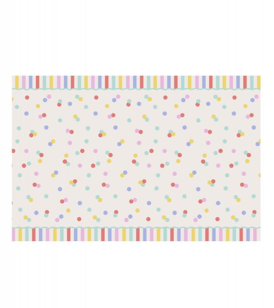 Papier-Tischdecke "Konfetti-Party" - 180 x 120 cm