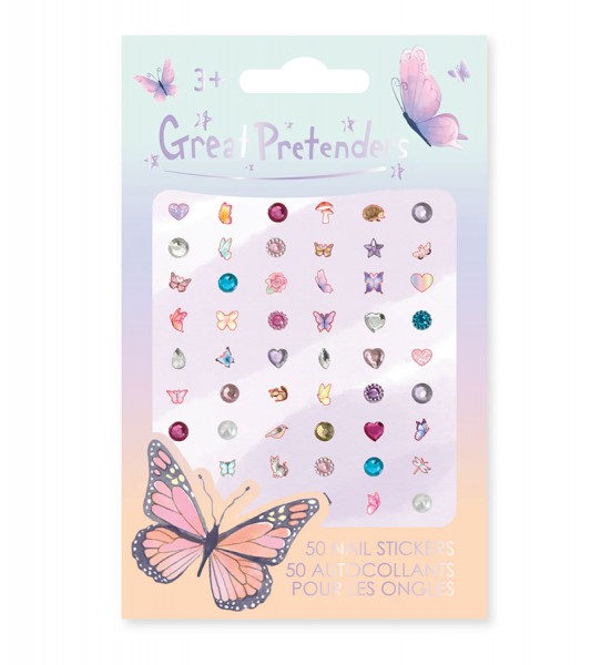 Nagel-Sticker "Schmetterlinge" - 50 Stück