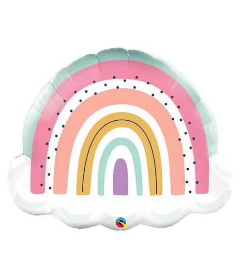 Supershape-Folienballon "Boho Rainbow" - 81 cm