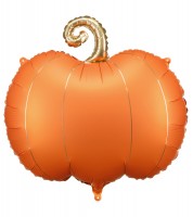 Supershape-Folienballon "Kürbis" - orange - 62 x 59 cm