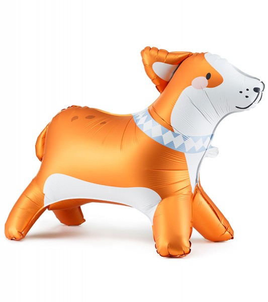 Stehender Folienballon "Corgi" - 88 x 70 cm