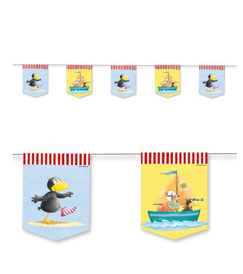 Wimpelkette "Der kleine Rabe Socke" - 3,5 m