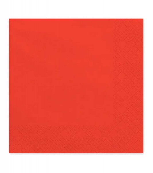 Servietten - rot - 20 Stück