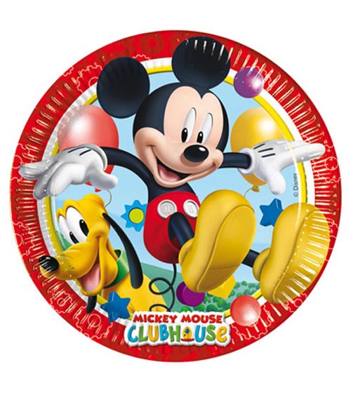 Pappteller "Micky Maus Wunderhaus" - 8 Stück